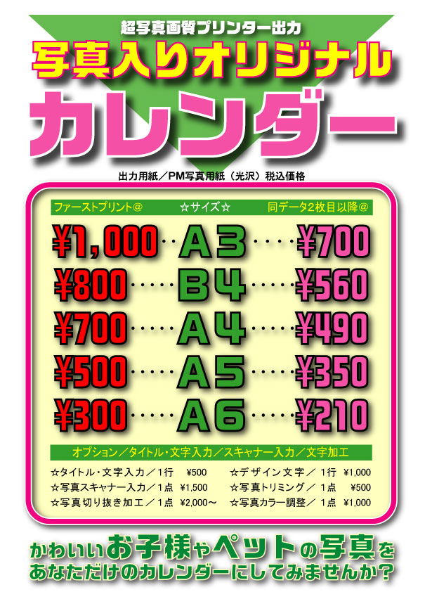 ���C�ɓ���̂P�����J�����_�[��